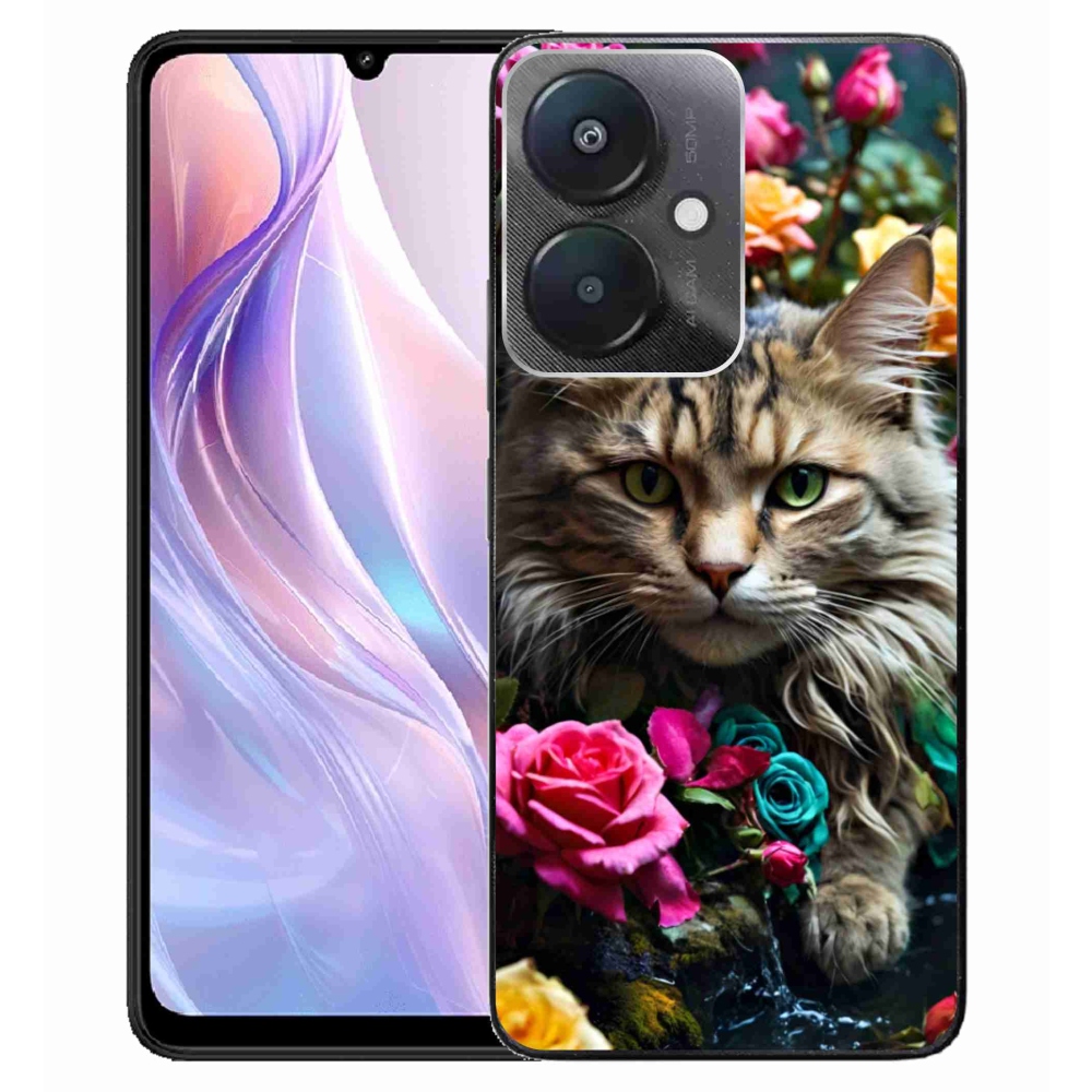 Gél borítás mmCase a Xiaomi Redmi 13C 5G-hez - macskaszem nézet 2