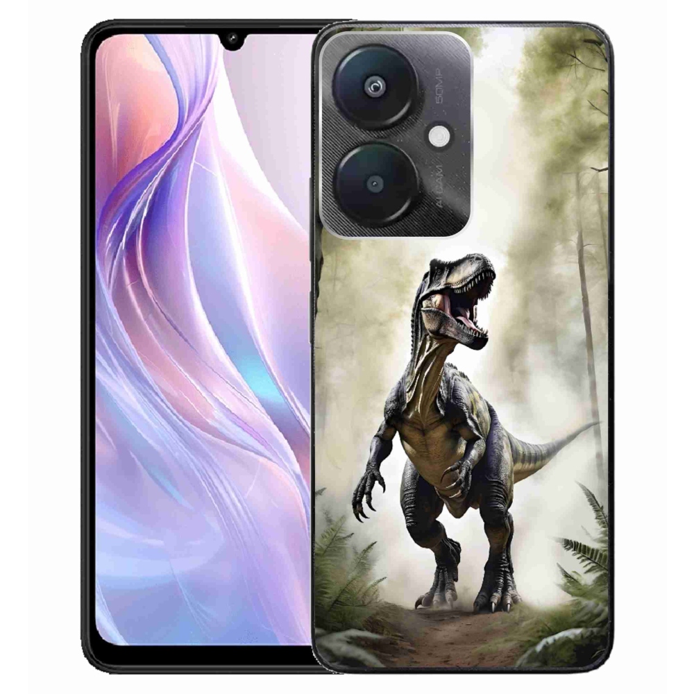 Gél borítás mmCase a Xiaomi Redmi 13C 5G-hez - dühös T-Rex