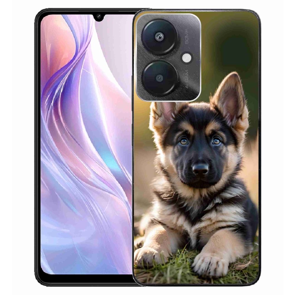 Gél borítás mmCase a Xiaomi Redmi 13C 5G számára - Német juhászkutya a természetben