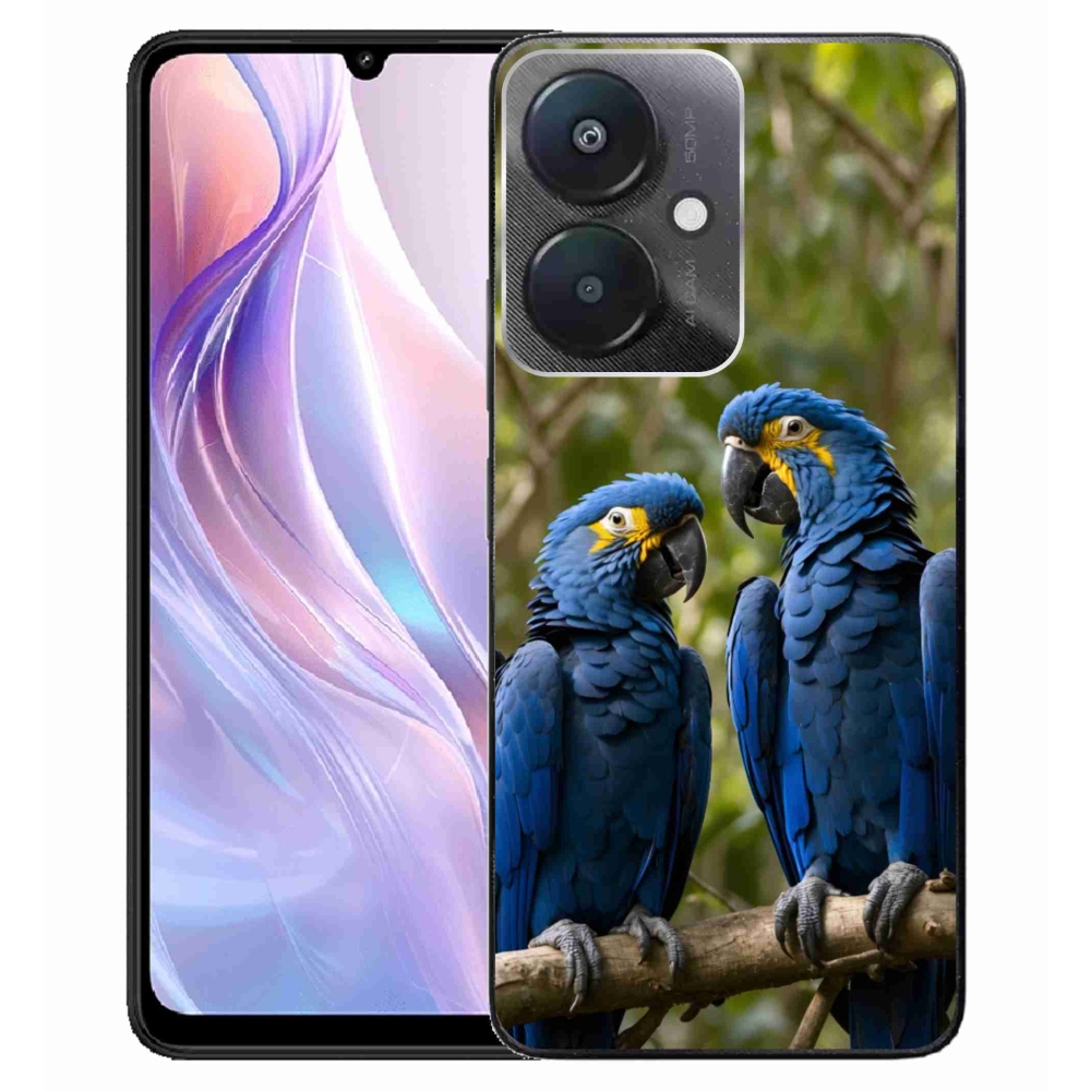 Gél borítás mmCase a Xiaomi Redmi 13C 5G számára - papagáj duó