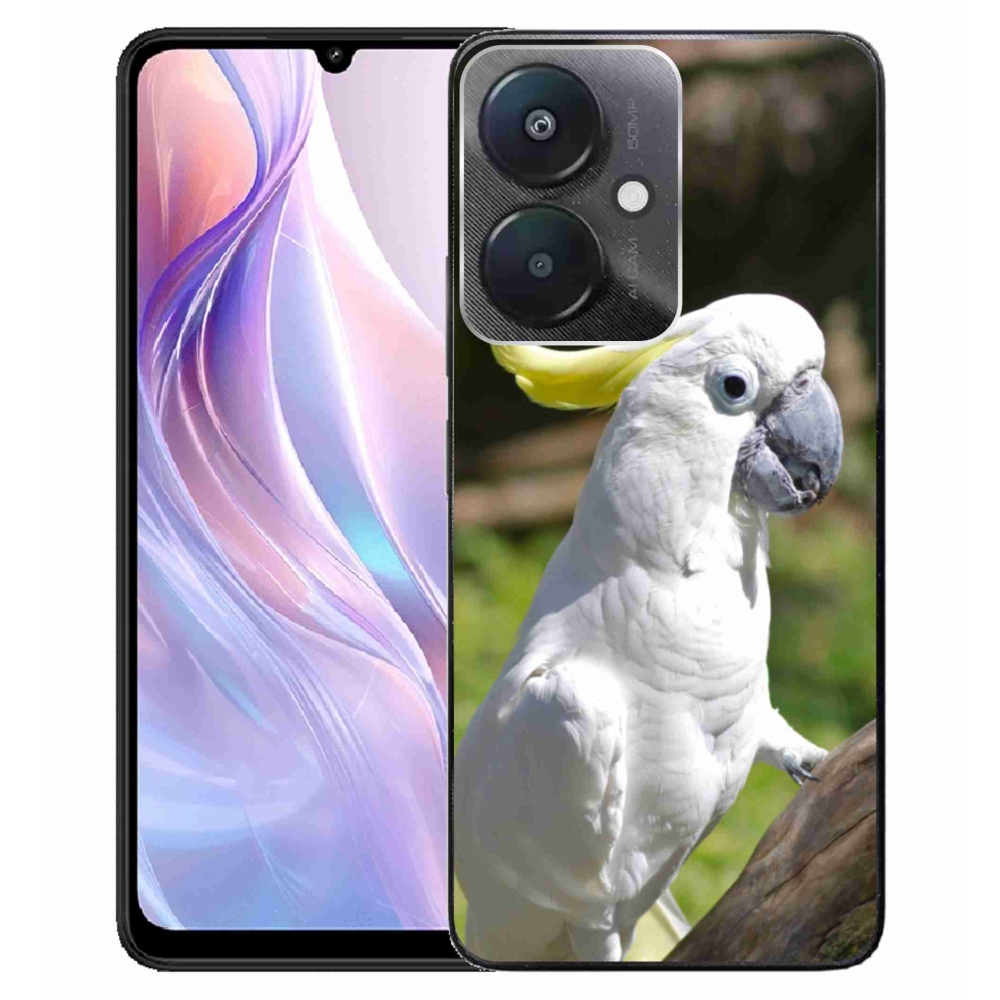 Gél borítás mmCase a Xiaomi Redmi 13C 5G számára - papagáj kakadu 2