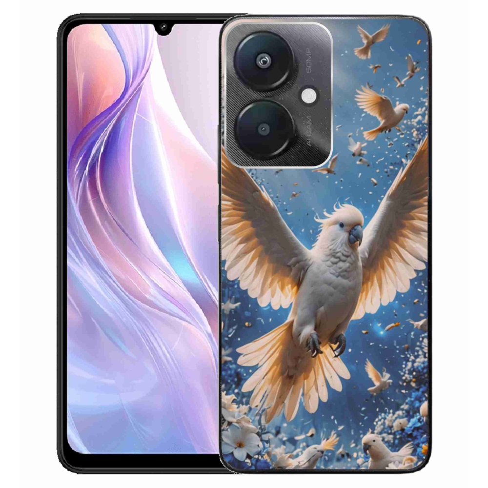 Gél borítás mmCase a Xiaomi Redmi 13C 5G számára - papagáj kakadu