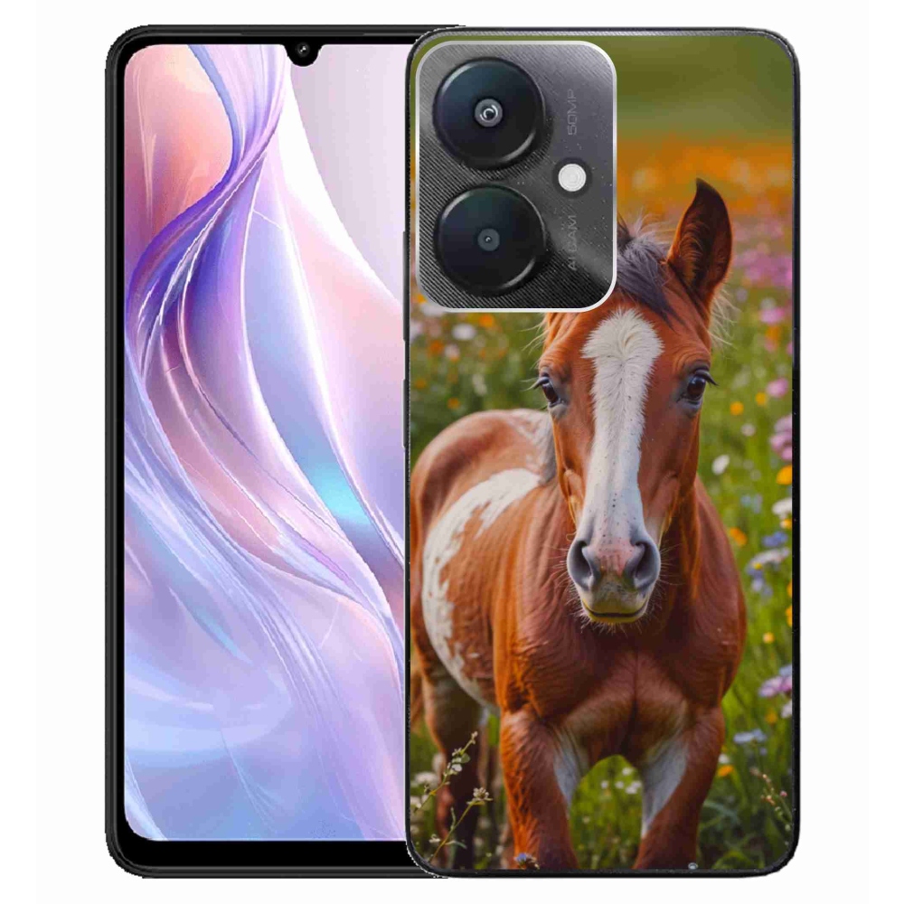 Gél borítás mmCase a Xiaomi Redmi 13C 5G számára - aranyos csikó
