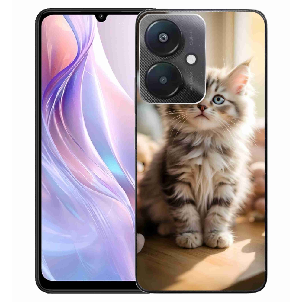 Gél borító mmCase a Xiaomi Redmi 13C 5G számára - aranyos cica 10