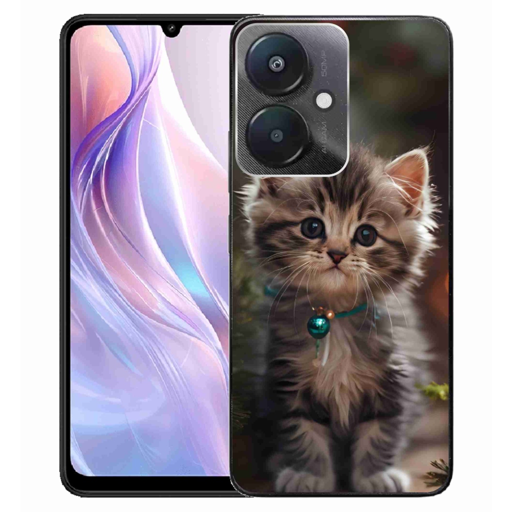 Gél borító mmCase a Xiaomi Redmi 13C 5G számára - aranyos cica 11