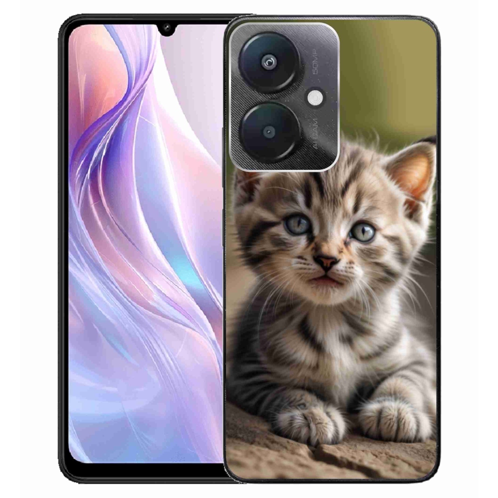 Gél borító mmCase a Xiaomi Redmi 13C 5G számára - aranyos cica 9