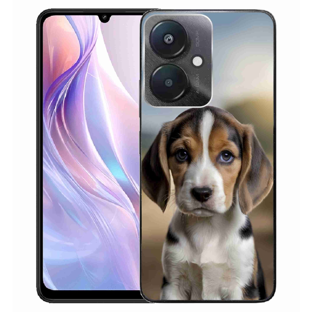 Gél borítás mmCase a Xiaomi Redmi 13C 5G számára - aranyos bézs színű