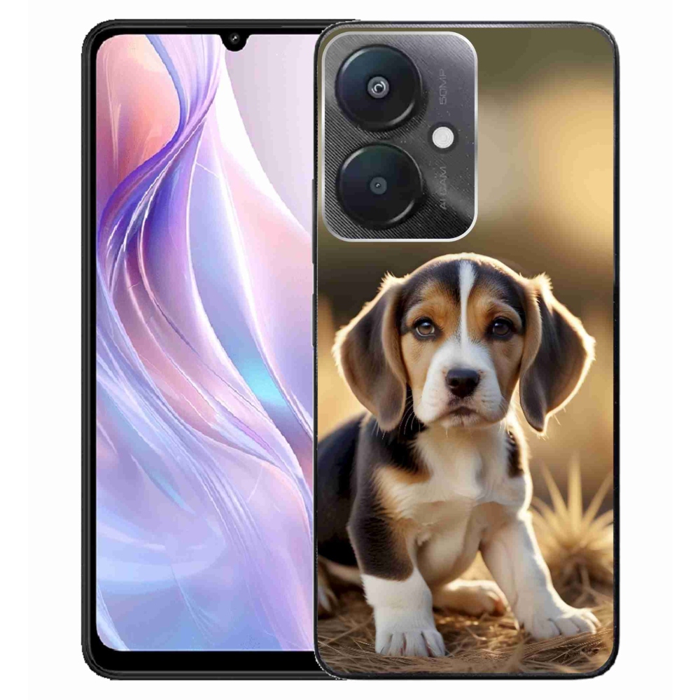 Gél borítás mmCase a Xiaomi Redmi 13C 5G számára - aranyos bézs színű