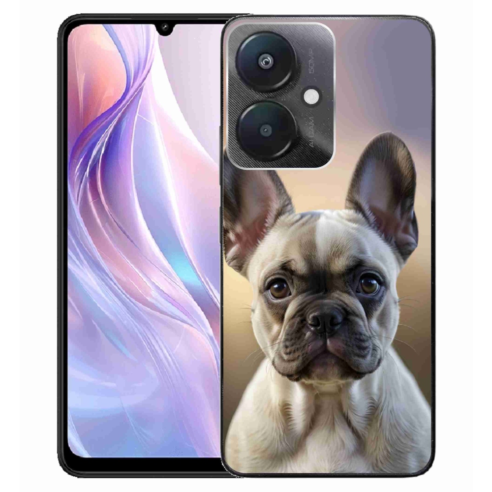 Gél borítás mmCase a Xiaomi Redmi 13C 5G számára - aranyos francia bulldog