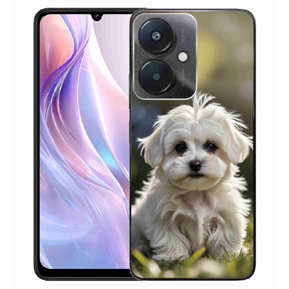 Gél borító mmCase a Xiaomi Redmi 13C 5G-hez - aranyos máltai kutya