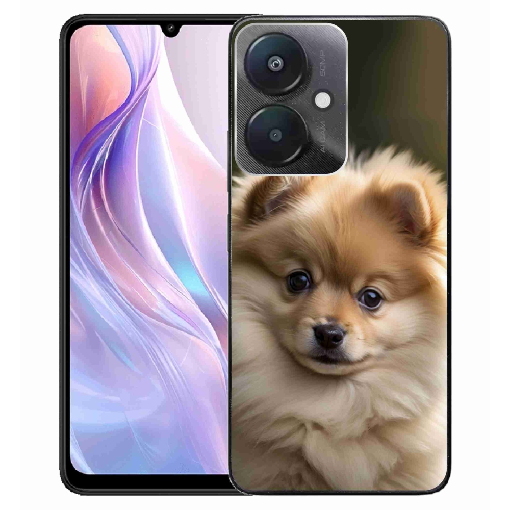 Gél borító mmCase a Xiaomi Redmi 13C 5G-hez - aranyos pomerániai 2