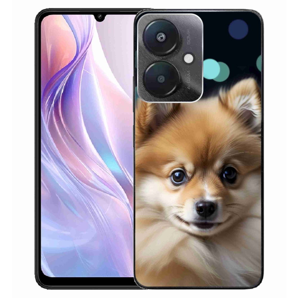 Gél borító mmCase a Xiaomi Redmi 13C 5G-hez - aranyos pomerániai