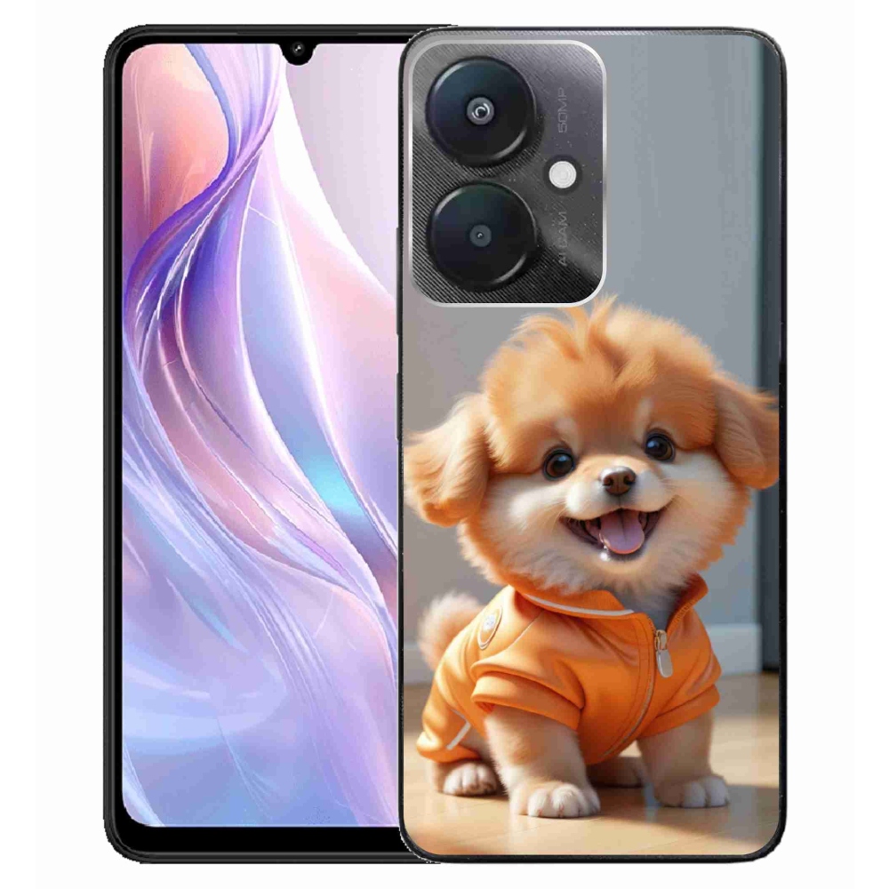 Gél borítás mmCase a Xiaomi Redmi 13C 5G számára - aranyos pomerániai pulóverben
