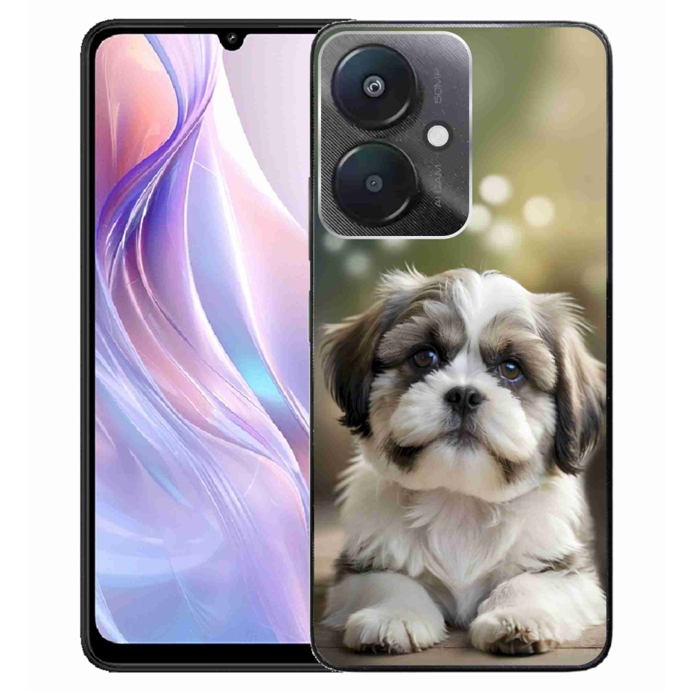 Gél borító mmCase a Xiaomi Redmi 13C 5G-hez - aranyos shih-tzu