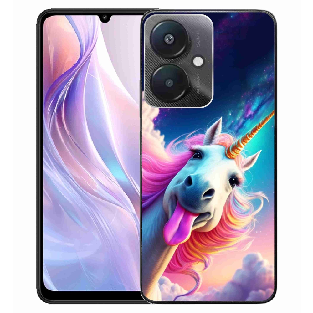 Gél borító mmCase a Xiaomi Redmi 13C 5G számára - őrült egyszarvú