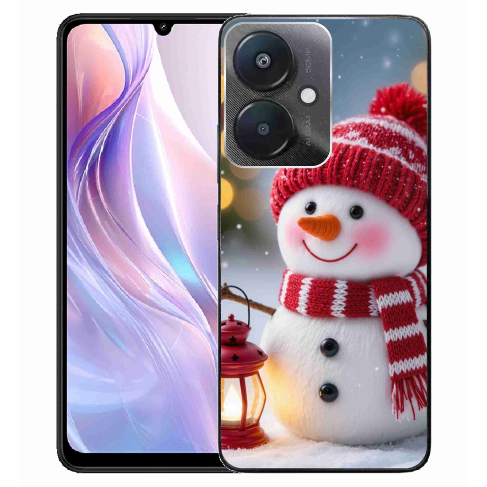 Gél borítás mmCase a Xiaomi Redmi 13C 5G-hez - hóember 2