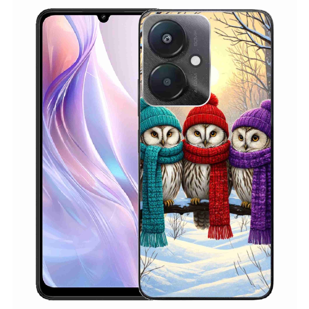 Gél borítás mmCase a Xiaomi Redmi 13C 5G számára - bagoly barátok