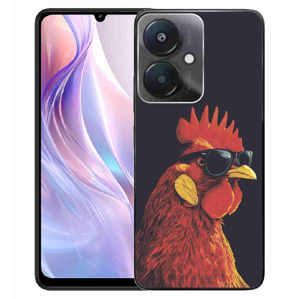 Gél borítás mmCase a Xiaomi Redmi 13C 5G számára - stílusos kakas