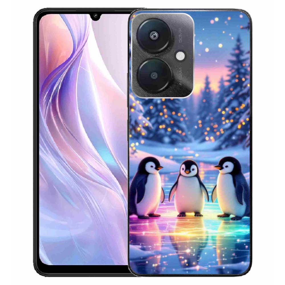 Gél borító mmCase a Xiaomi Redmi 13C 5G számára - pingvinek