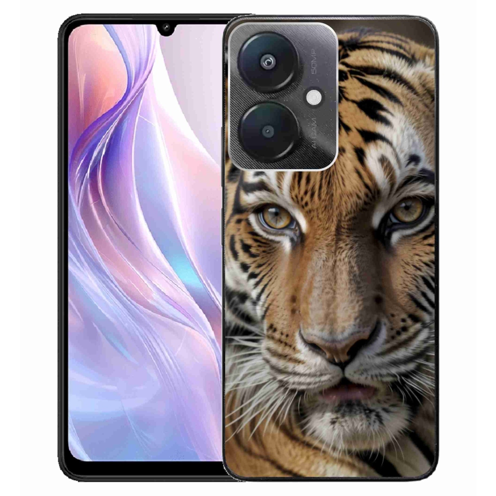 Gél borítás mmCase a Xiaomi Redmi 13C 5G számára - tigris nézet