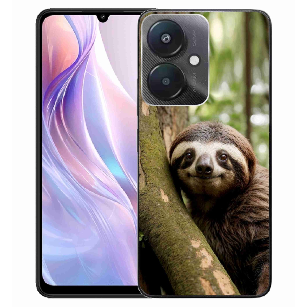 Gél borító mmCase a Xiaomi Redmi 13C 5G számára - mosolygó lajhár