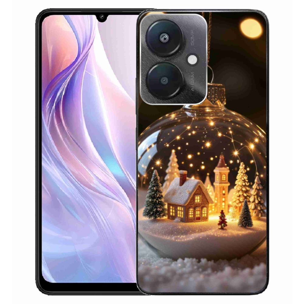 Gél borítás mmCase a Xiaomi Redmi 13C 5G számára - Karácsonyi gömb 3