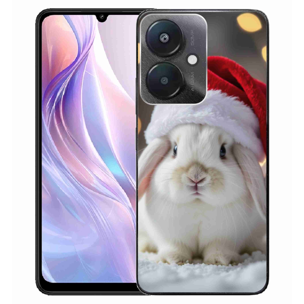 Gél borítás mmCase a Xiaomi Redmi 13C 5G számára - karácsonyi nyúl