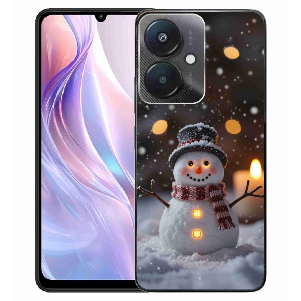 Gél borító mmCase a Xiaomi Redmi 13C 5G számára - boldog hóember