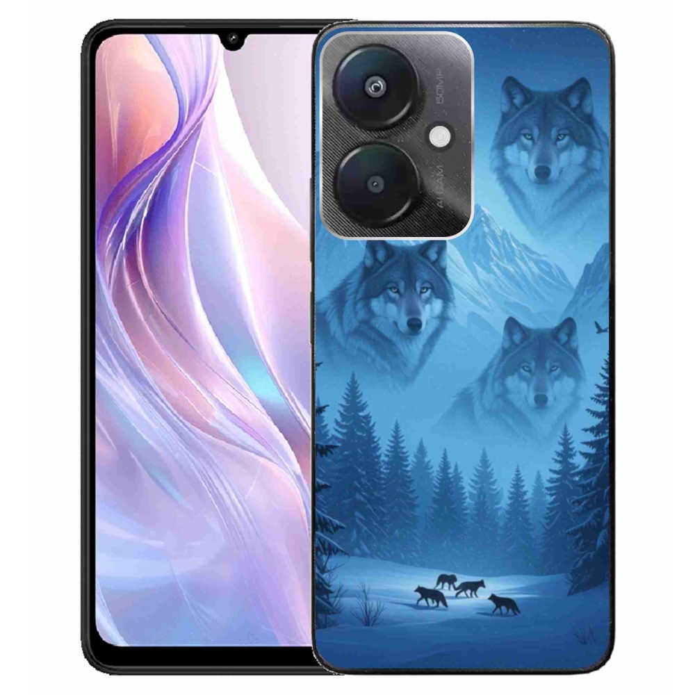 Gél borítás mmCase a Xiaomi Redmi 13C 5G számára - farkas csomag