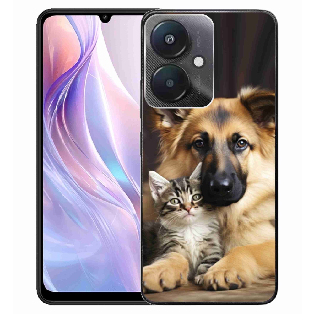 Gél borítás mmCase a Xiaomi Redmi 13C 5G számára - állatbarátság