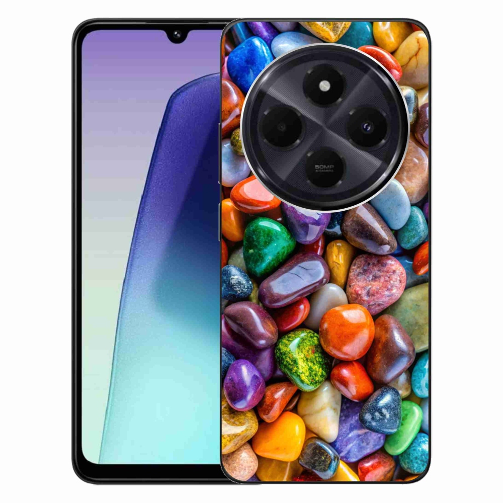 Gél borítás mmCase a Xiaomi Redmi 14C/Poco C75 számára - színes strasszkövek