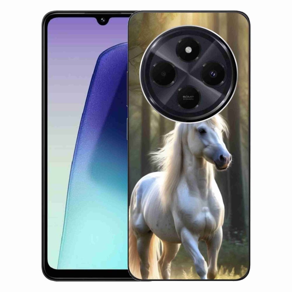 Gél borítás mmCase a Xiaomi Redmi 14C/Poco C75-hez - fehér ló 3