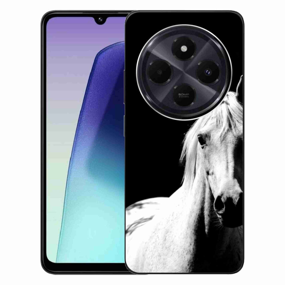 Gél borítás mmCase a Xiaomi Redmi 14C/Poco C75-hez - fehér ló 5