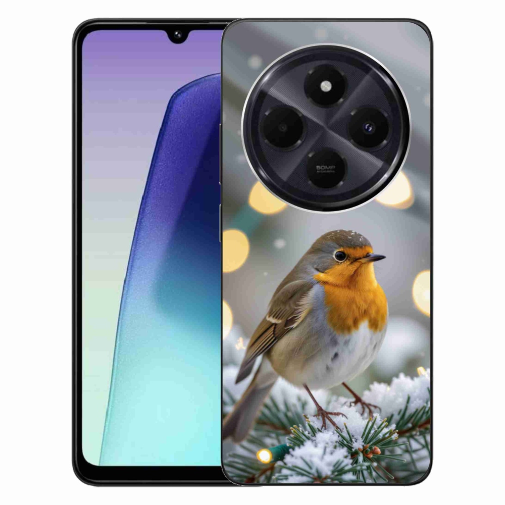 Gél borítás mmCase a Xiaomi Redmi 14C/Poco C75-hez - piros télen