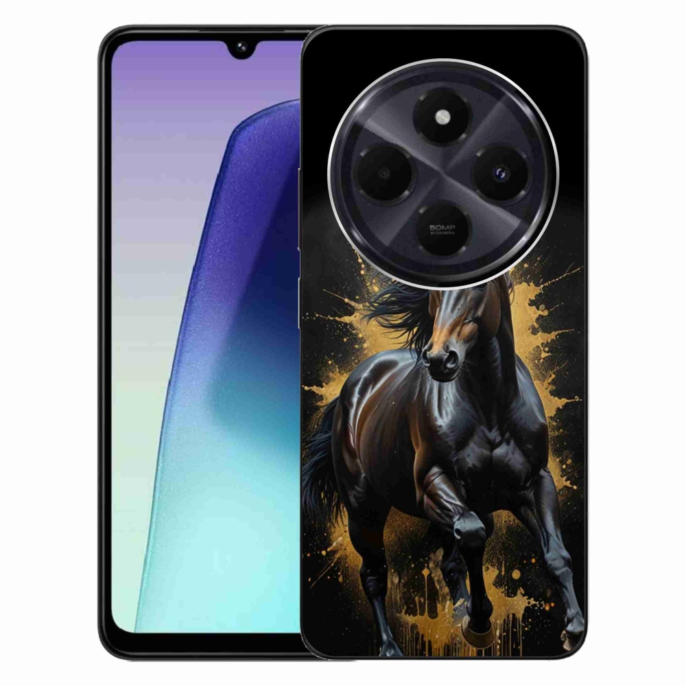 Gél borítás mmCase a Xiaomi Redmi 14C/Poco C75-hez - elegáns fekete ménes