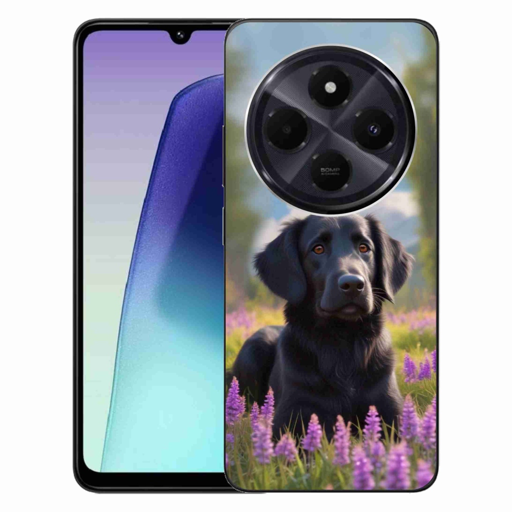 Gél borítás mmCase a Xiaomi Redmi 14C/Poco C75 számára - elegáns fekete retriever