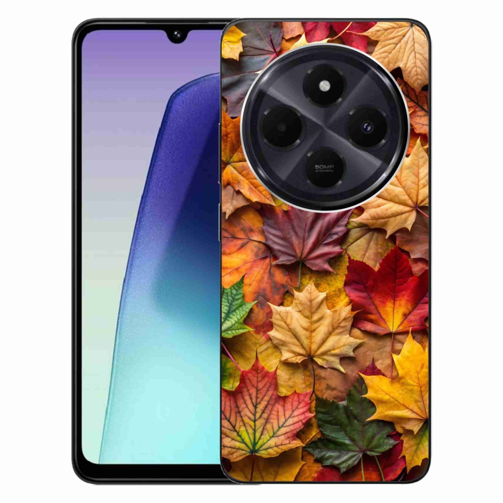 Gél borítás mmCase a Xiaomi Redmi 14C/Poco C75-hez - juharlevelek 2