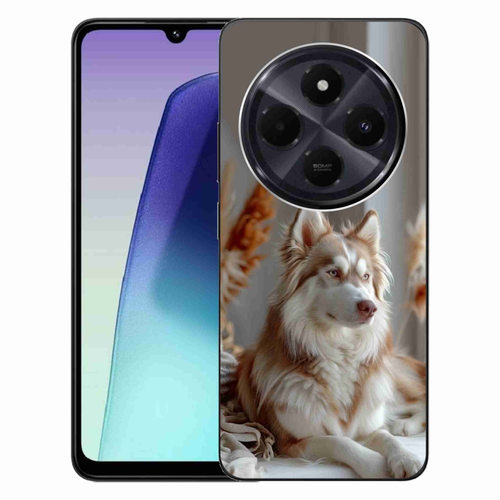 Gél borítás mmCase a Xiaomi Redmi 14C/Poco C75-hez - csendes szibériai husky
