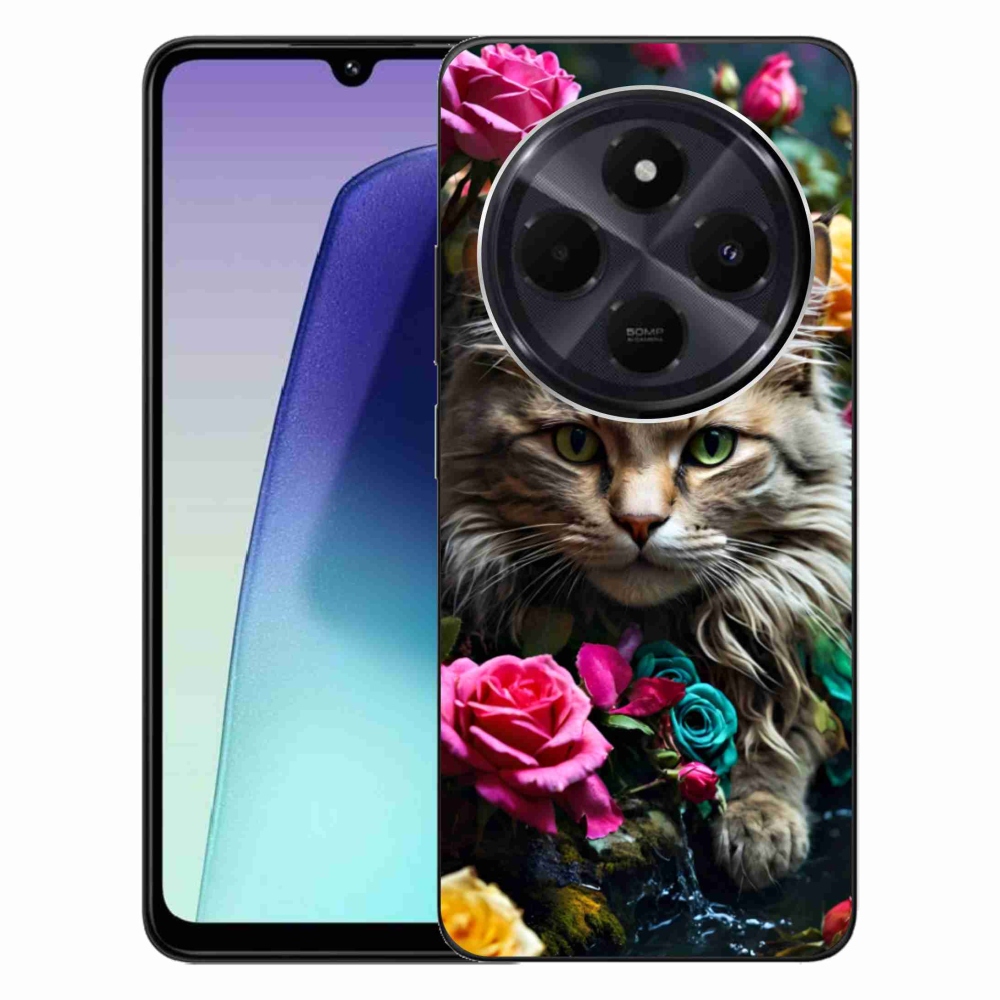 Gél borító mmCase a Xiaomi Redmi 14C/Poco C75-hez - macskaszem nézet 2