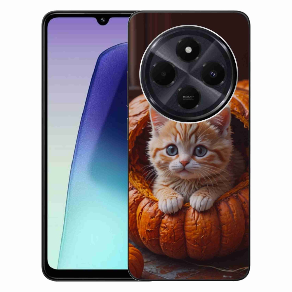 Gél borítás mmCase a Xiaomi Redmi 14C/Poco C75-hez - cica és tök 2