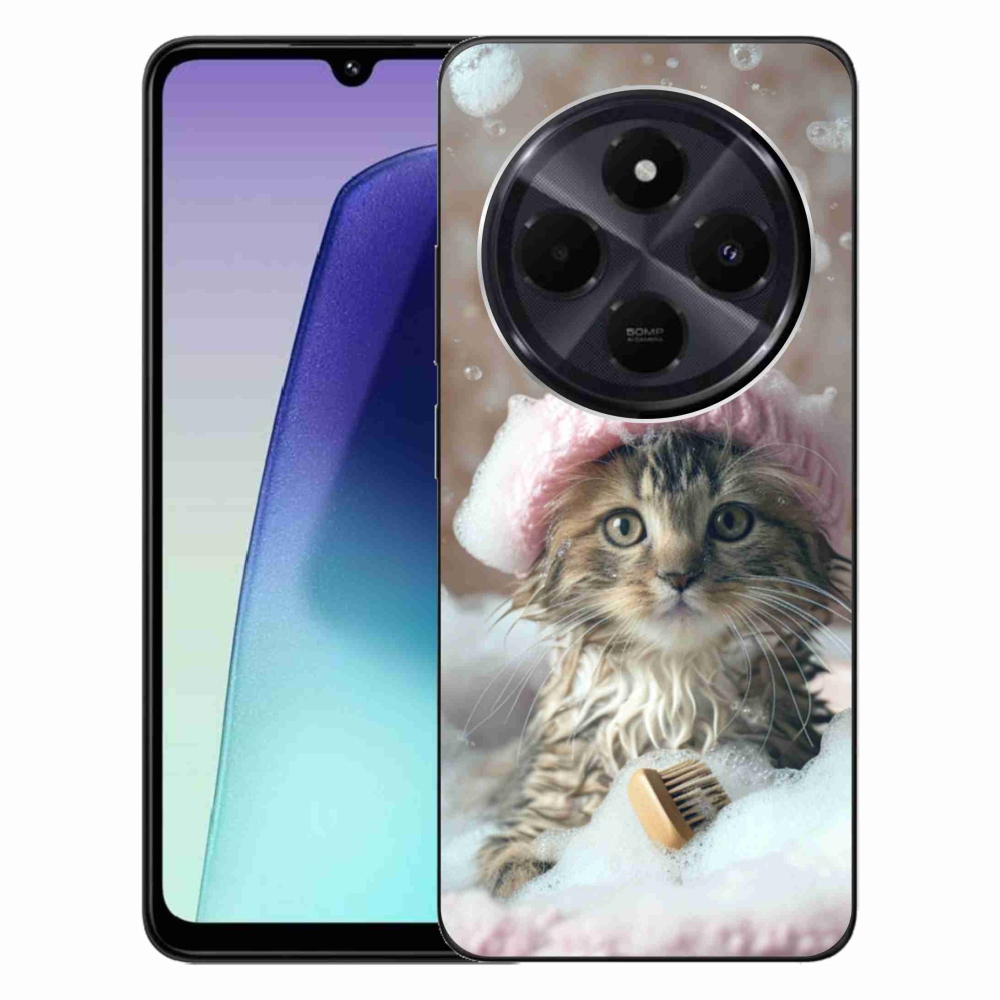 Gél borítás mmCase a Xiaomi Redmi 14C/Poco C75-hez - cica és fürdő