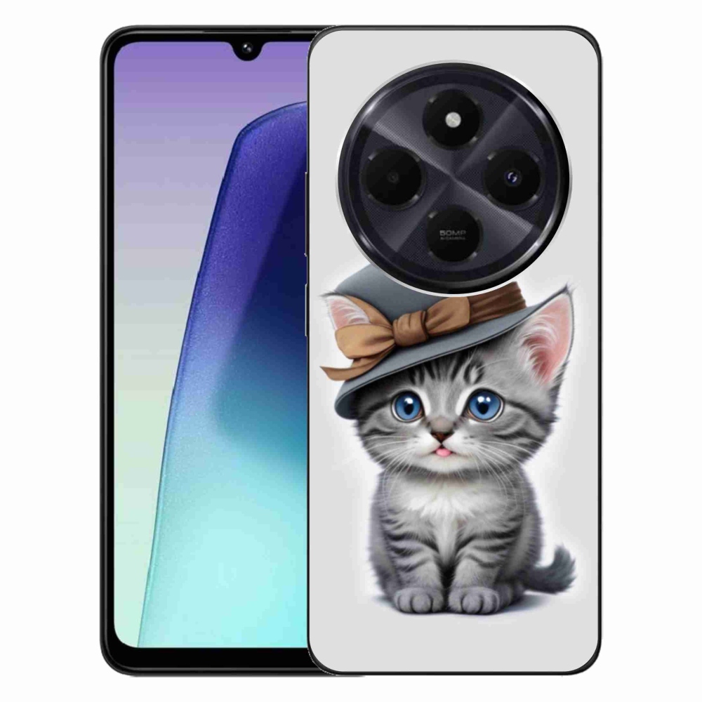 Gél borítás mmCase a Xiaomi Redmi 14C/Poco C75-hez - cica sapkával