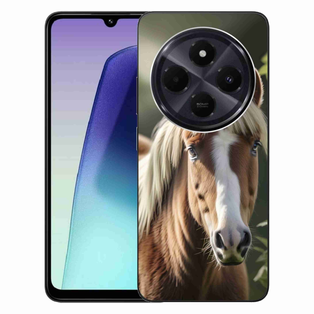 Gél borítás mmCase a Xiaomi Redmi 14C/Poco C75 számára - ló könnyű sörénnyel
