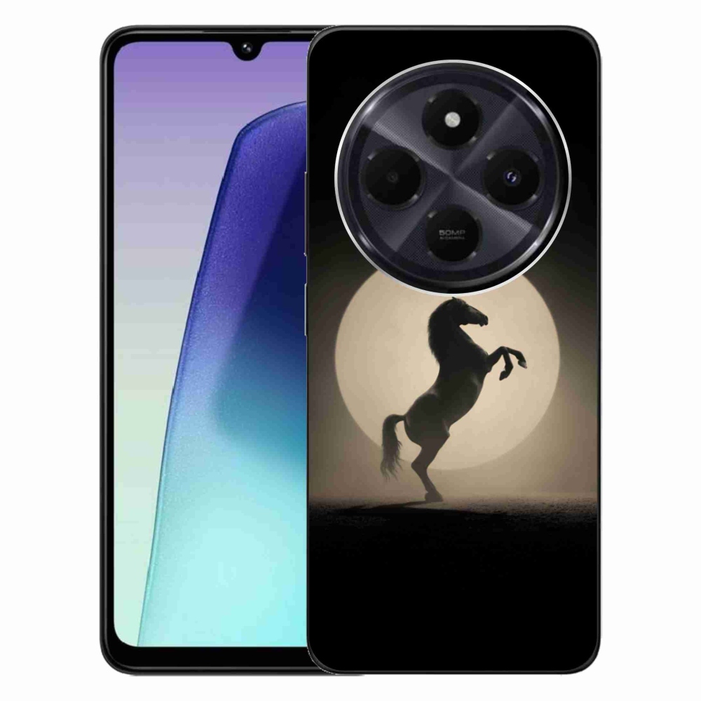 Gél borítás mmCase a Xiaomi Redmi 14C/Poco C75 számára - ló sziluettben
