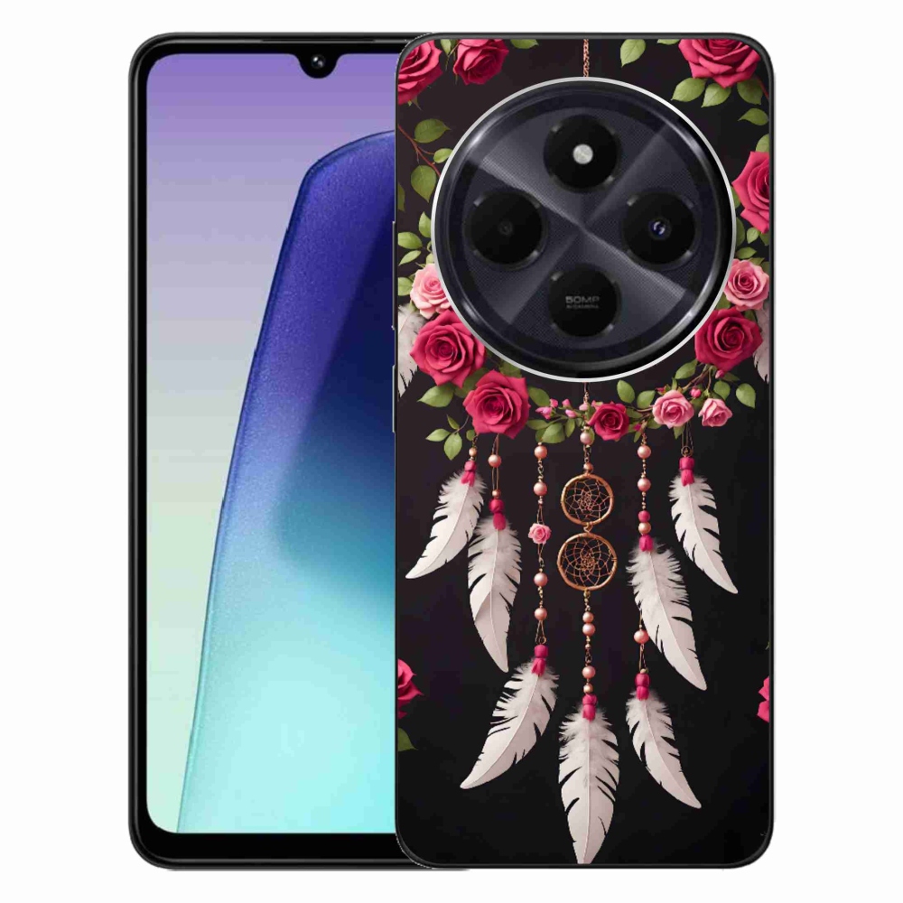 Gél borítás mmCase a Xiaomi Redmi 14C/Poco C75-hez - álomfogó rózsákkal