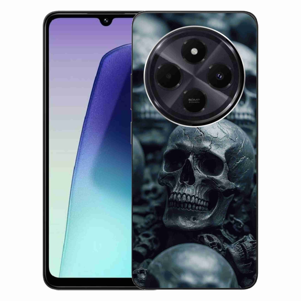 Gél borítás mmCase a Xiaomi Redmi 14C/Poco C75 számára - koponya 2