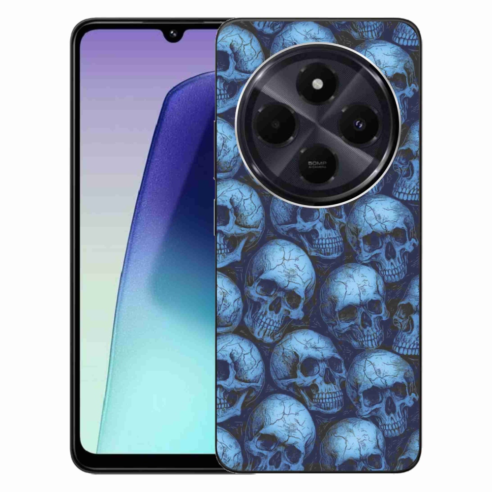 Gél borítás mmCase a Xiaomi Redmi 14C/Poco C75 számára - koponyák