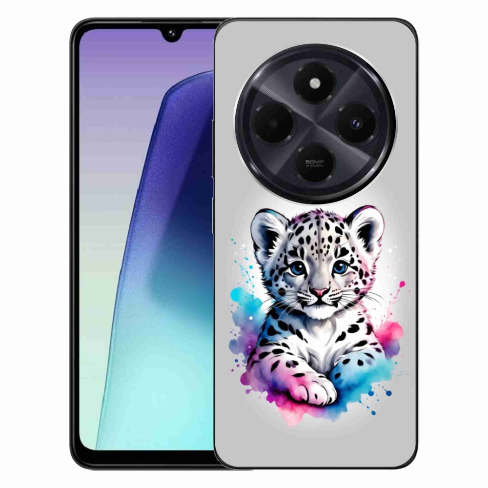 Gél borítás mmCase a Xiaomi Redmi 14C/Poco C75-hez - leopárd kölyök