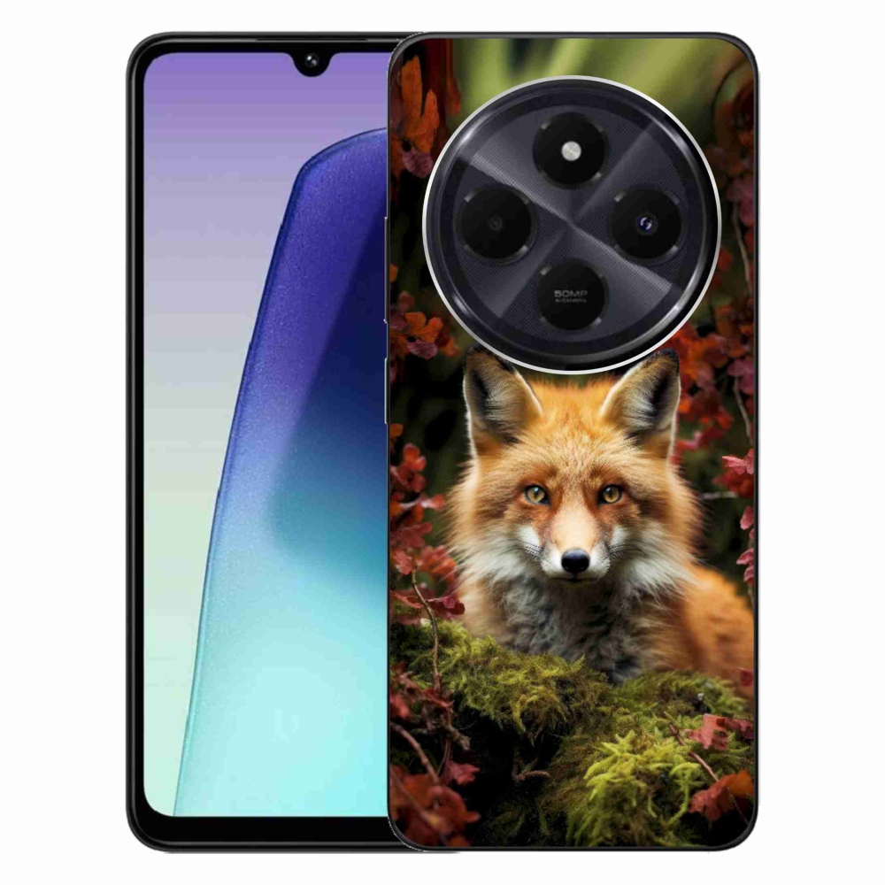 Gél borítás mmCase a Xiaomi Redmi 14C/Poco C75 számára - róka az erdőben
