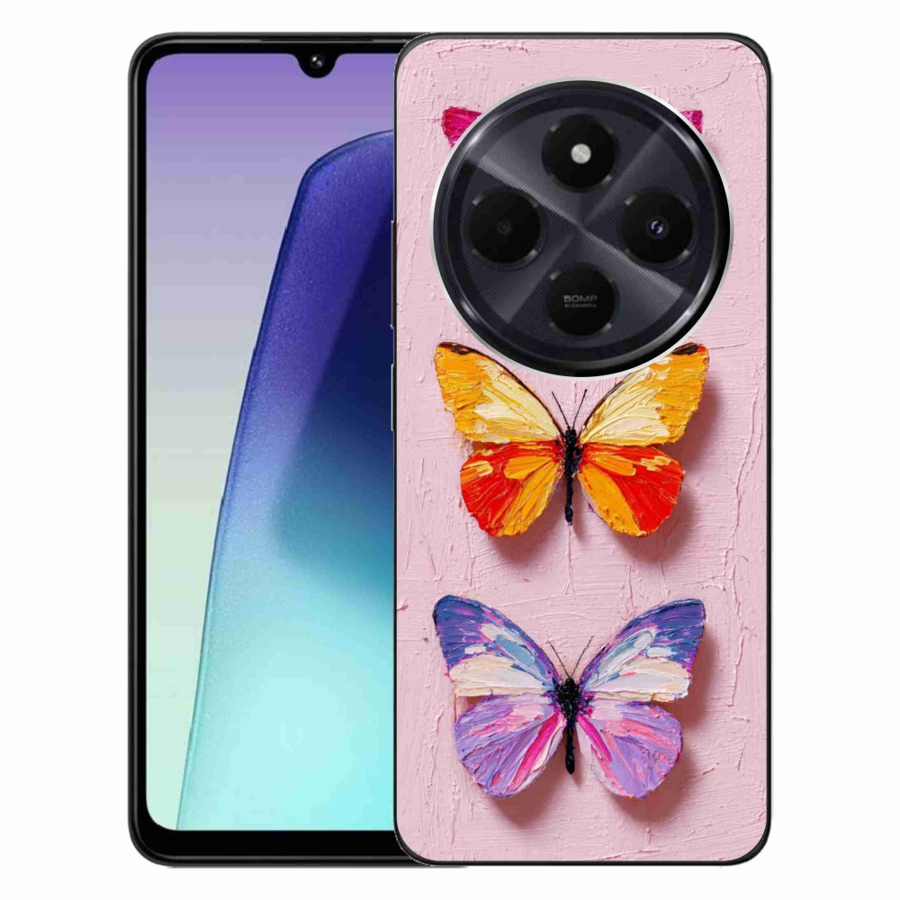 Gél borítás mmCase a Xiaomi Redmi 14C/Poco C75 számára - pillangó trió